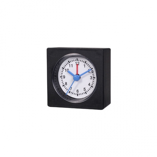 Black Analog Quartz Table Alarm Clock