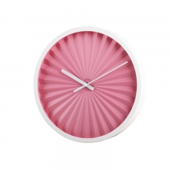 Metal wall clock with painting case