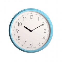 Quartz painting metal wall clock with clear numbers
