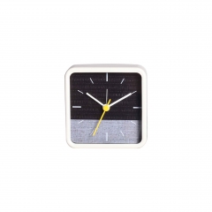 Square BB metal alarm clock with painting case