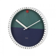 30cm metal wall clock with silkscreen printing marks on the metal frame