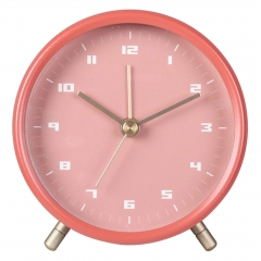 Metal alarm clock with painting case