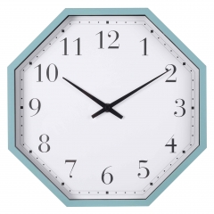 30cm octangle plastic wall clock