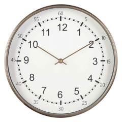 32cm metal wall clock with antique finish